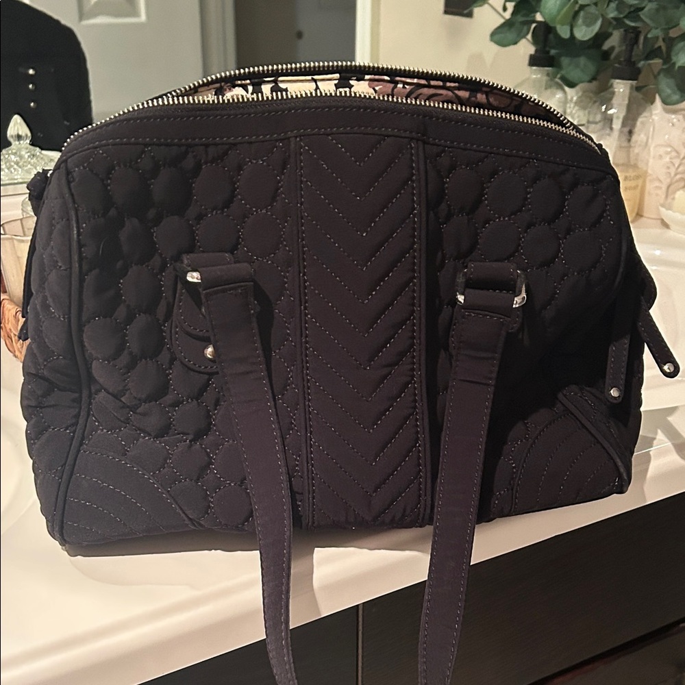 Vera Bradley Black Quilted Handbag